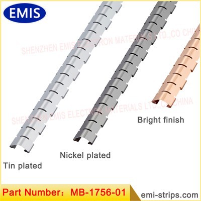 Doble ranura BeCu Finger Stock